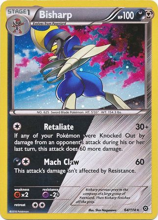Bisharp (64/114) (Cosmos Holo) (XY: Steam Siege) [Theme Deck Exclusive]