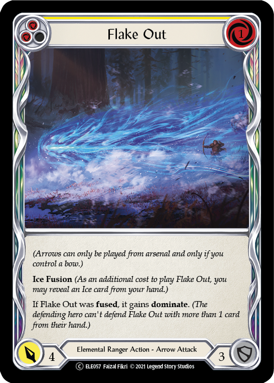 Flake Out (Yellow) [U-ELE057] (Tales of Aria Unlimited) Unlimited Rainbow Foil