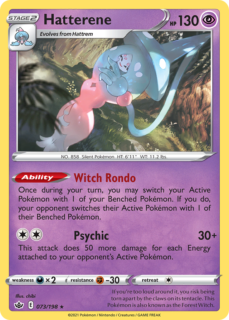 Hatterene (073/198) (Sword & Shield: Chilling Reign) [Theme Deck Exclusive]