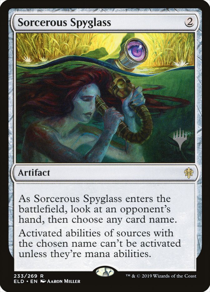 Sorcerous Spyglass (Promo Pack) [Throne of Eldraine Promo Pack]