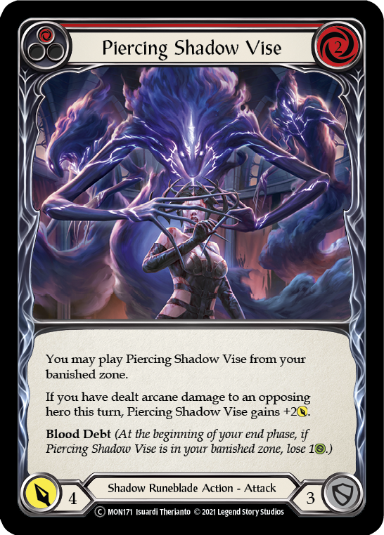 Piercing Shadow Vise (Red) [U-MON171] (Monarch Unlimited) Unlimited Normal