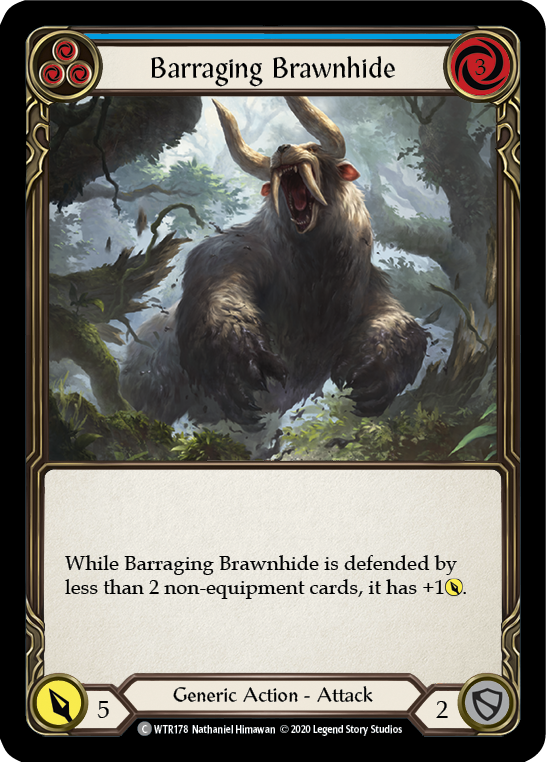 Barraging Brawnhide (Blue) [U-WTR178] (Welcome to Rathe Unlimited) Unlimited Normal