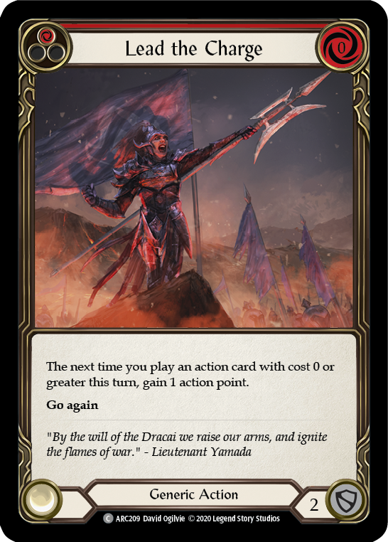 Lead the Charge (Red) [U-ARC209] (Arcane Rising Unlimited) Unlimited Normal