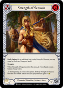 Strength of Sequoia (Yellow) [ELE029] (Tales of Aria) 1st Edition Rainbow Foil