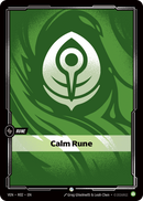 front of card Calm Rune [Vendetta] R02