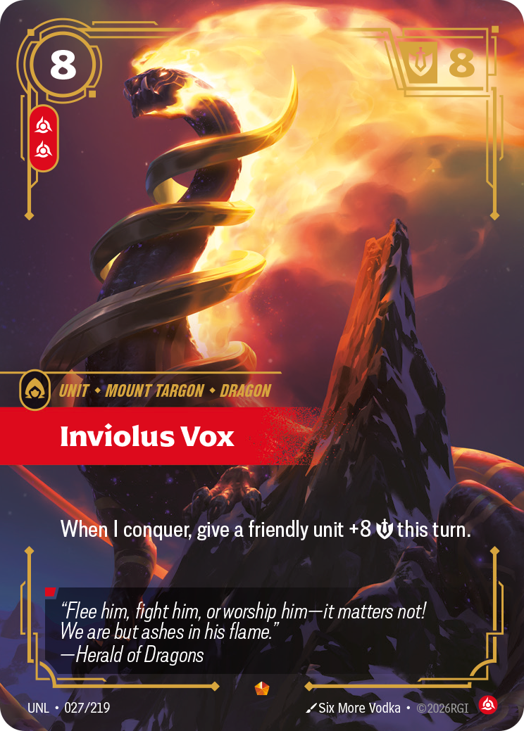 front of card Inviolus Vox [Unleashed] 027/219