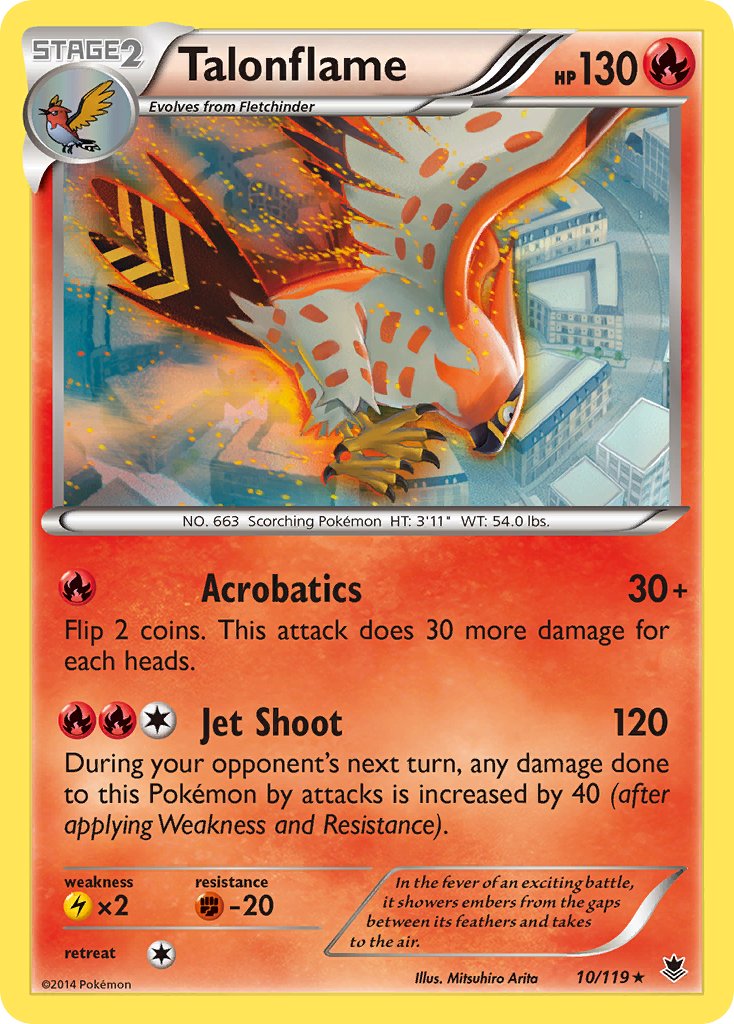 Talonflame (10/119) (XY: Phantom Forces) [Theme Deck Exclusive]