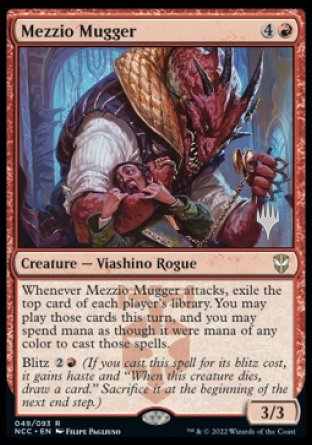 Mezzio Mugger (Promo Pack) [Streets of New Capenna Commander Promo Pack]