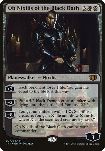 (Oversized) Ob Nixilis of the Black Oath [Commander 2014 Oversized]