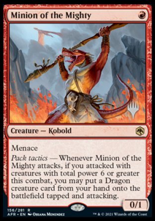 Minion of the Mighty (Promo Pack) [Dungeons & Dragons: Adventures in the Forgotten Realms Promo Pack]