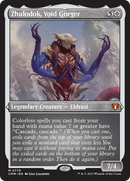(Thick Stock Display Commander) Zhulodok, Void Gorger (Foil Etched) [Commander Masters]