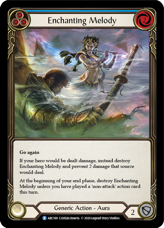 Enchanting Melody (Blue) [U-ARC169] (Arcane Rising Unlimited) Unlimited Rainbow Foil