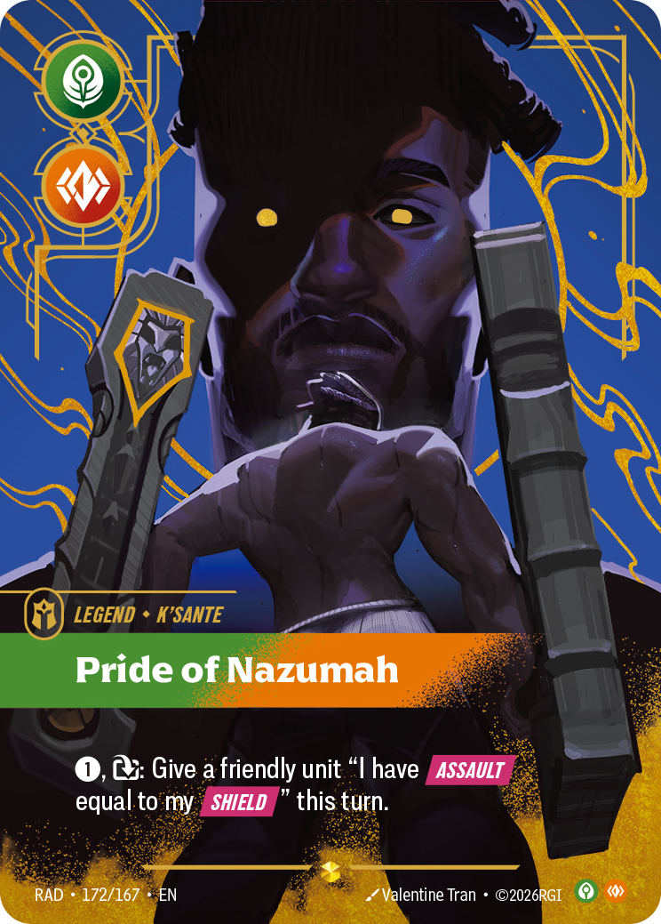 front of card K'Sante, Pride of Nazumah (Signature) [Radiance] 172*/167