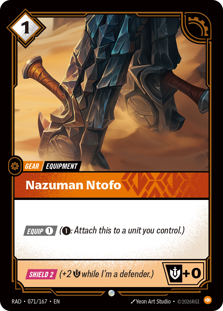 front of card Nazuman Ntofo [Radiance] 071/167