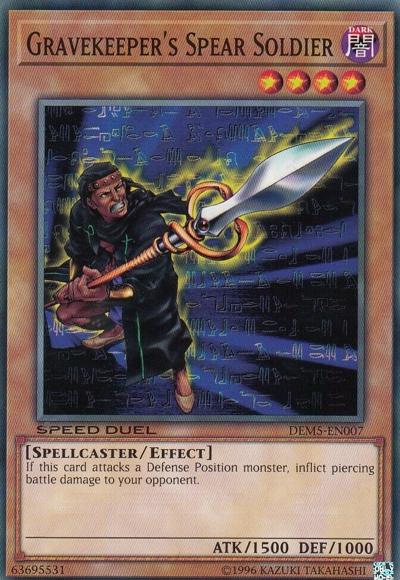 Gravekeeper's Spear Soldier [DEM5-EN007] (Promo) Common