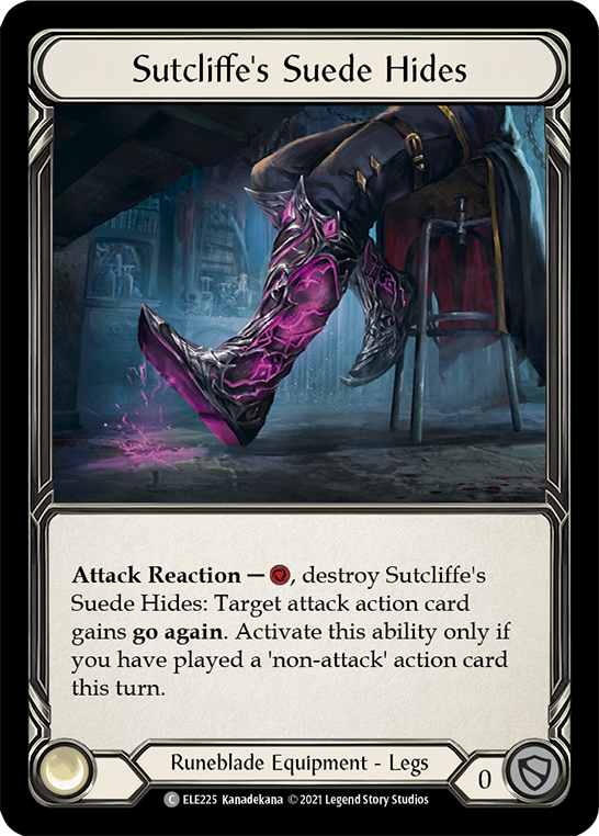 Sutcliffe's Suede Hides [ELE225] (Tales of Aria) 1st Edition Cold Foil