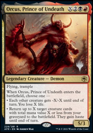 Orcus, Prince of Undeath (Promo Pack) [Dungeons & Dragons: Adventures in the Forgotten Realms Promo Pack]