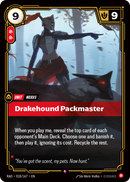 front of card Drakehound Packmaster [Radiance] 018/167