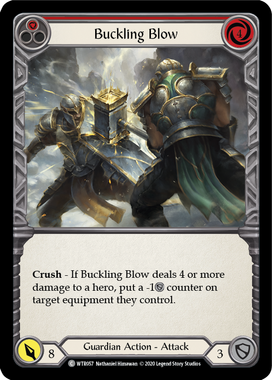Buckling Blow (Red) [U-WTR057] (Welcome to Rathe Unlimited) Unlimited Rainbow Foil