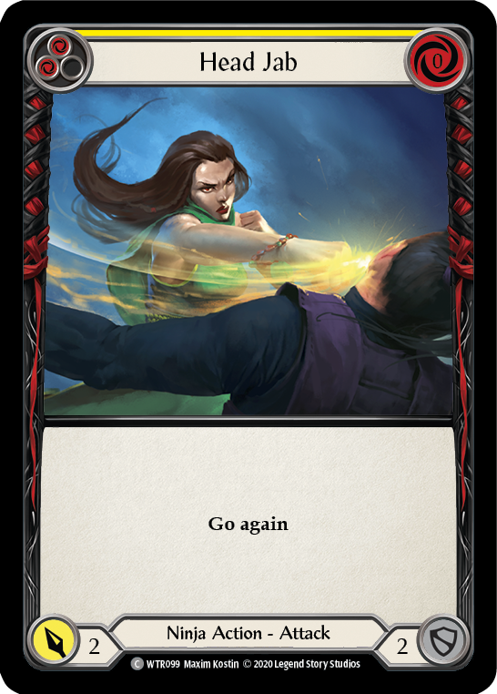 Head Jab (Yellow) [U-WTR099] (Welcome to Rathe Unlimited) Unlimited Rainbow Foil