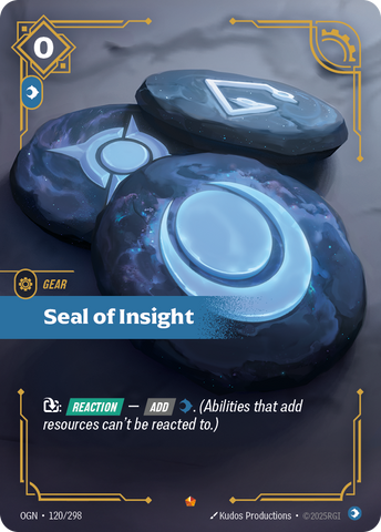 front of card Seal of Insight [Origins] #120