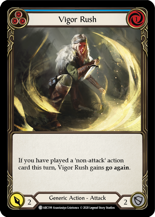 Vigor Rush (Blue) [U-ARC199] (Arcane Rising Unlimited) Unlimited Normal