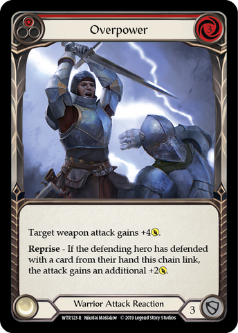 Overpower (Red) [WTR123-R] (Welcome to Rathe) Alpha Print Rainbow Foil