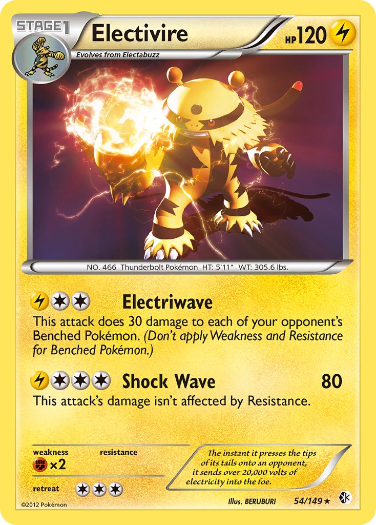 Electivire (54/149) (Black & White: Boundaries Crossed) [Theme Deck Exclusive]