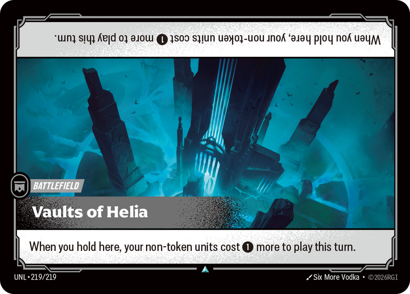 front of card Vaults of Helia [Unleashed] 219/219