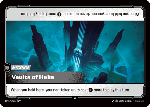 front of card Vaults of Helia [Unleashed] 219/219
