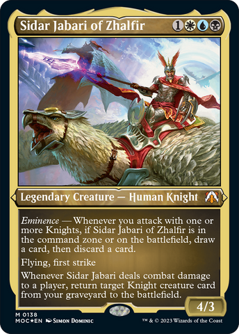 (Thick Stock Display Commander) Sidar Jabari of Zhalfir [March of the Machine Commander]
