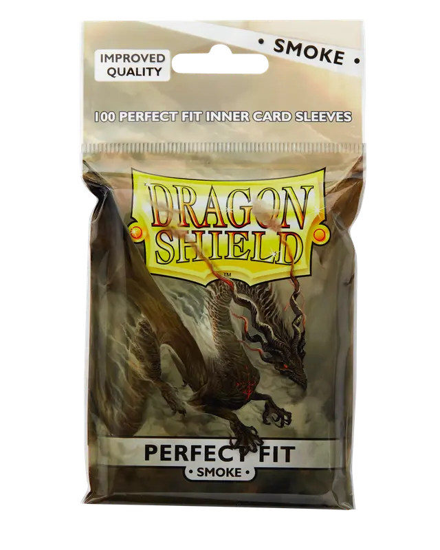 Dragon Shield: Standard Size 100ct Inner Sleeves - Perfect Fit (Smoke)