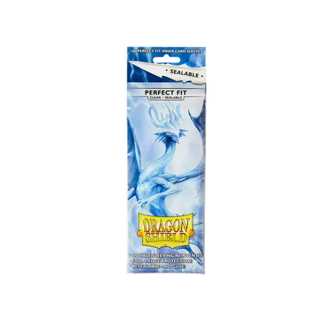 Dragon Shield: Standard Size 100ct Inner Sleeves - Perfect Fit Sealable (Clear)