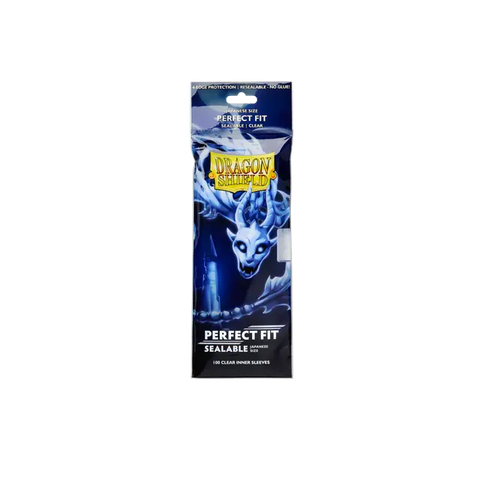 Dragon Shield: Japanese Size 100ct Inner Sleeves - Perfect Fit (Sealable / Clear)