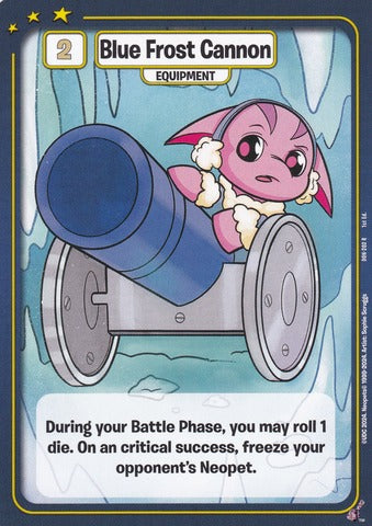 Blue Frost Cannon - Defenders of Neopia - 1st Edition