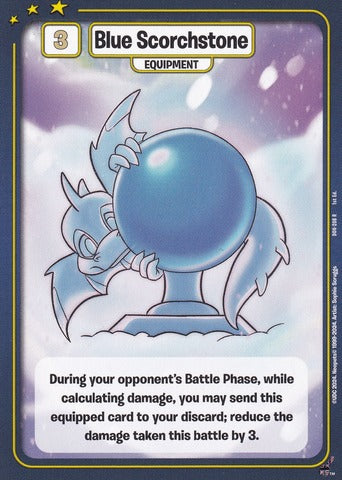 Blue Scorchstone - Defenders of Neopia - 1st Edition