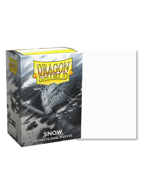 Dragon Shield: Standard 100ct Sleeves - Snow (Dual Matte)