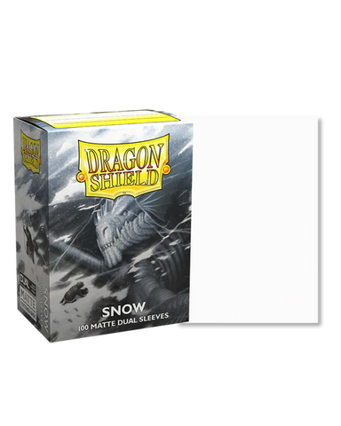 Dragon Shield: Standard 100ct Sleeves - Snow (Dual Matte)
