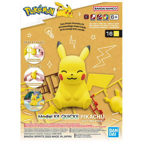 Pokemon Model Kit: Pikachu (Sitting Pose)