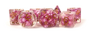 Metallic Dice Games - Pearl Pink w/ Copper Numbers - 16mm Dice Set