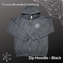 Zip Hoodie - Black