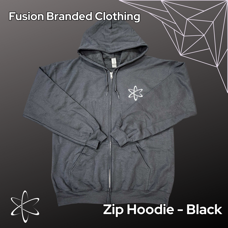 Zip Hoodie - Black