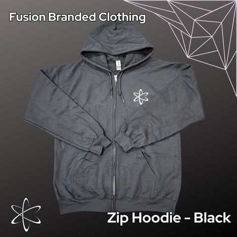 Zip Hoodie - Black