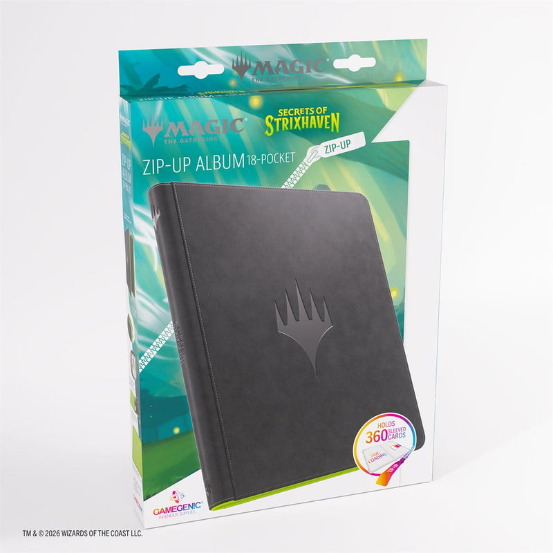 Gamegenic - Zip-Up Album 18-Pocket - MTG: Secrets of Strixhaven - Black/Green