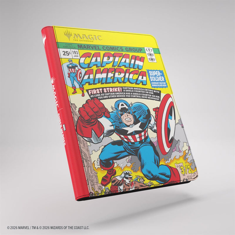 Gamegenic - Zip-Up Album 18-Pocket - MTG: Marvel Super Heroes - Captain America/Black Panther