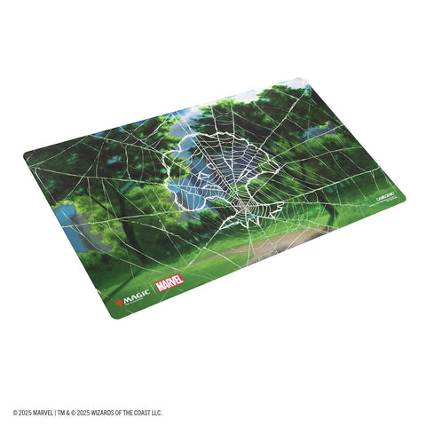 Gamegenic Prime Playmat - MTG x Marvel's Spider-Man Shiny Playmat - Spider-Man Forest