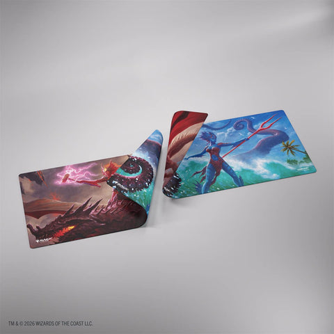 Gamegenic - Double-sided Playmat - MTG: Reality Fracture - Kiora of Salt and Sand / Kiora of Fire and Ashes