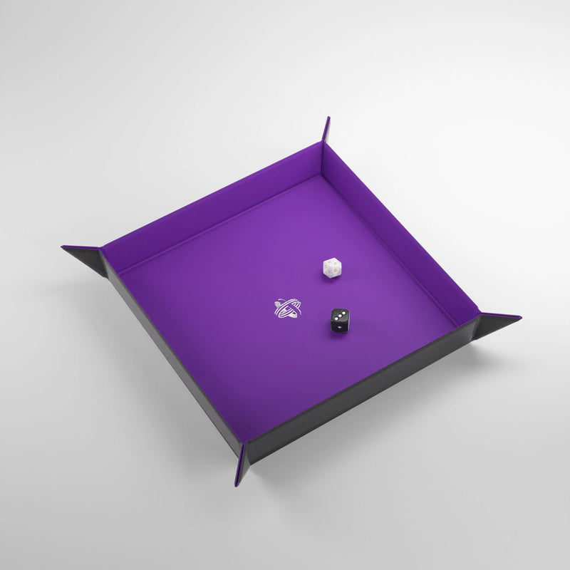 Gamegenic - Magnetic Dice Tray - Black/Purple (Square)