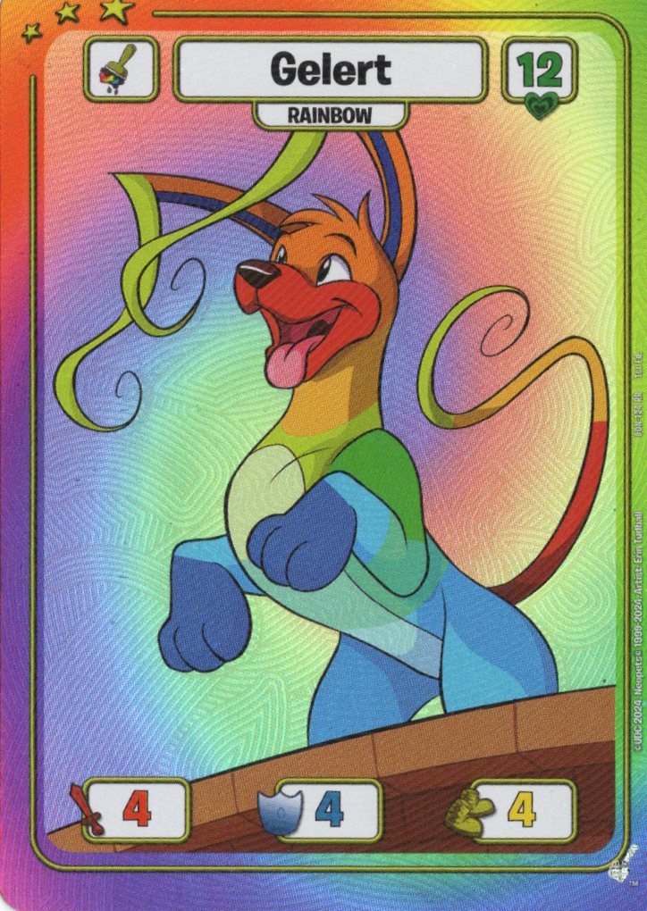 Gelert (Rainbow) - Defenders of Neopia - 1st Edition