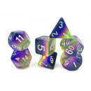 HD Polyhedral 7 Dice Set Neon- Sunrise